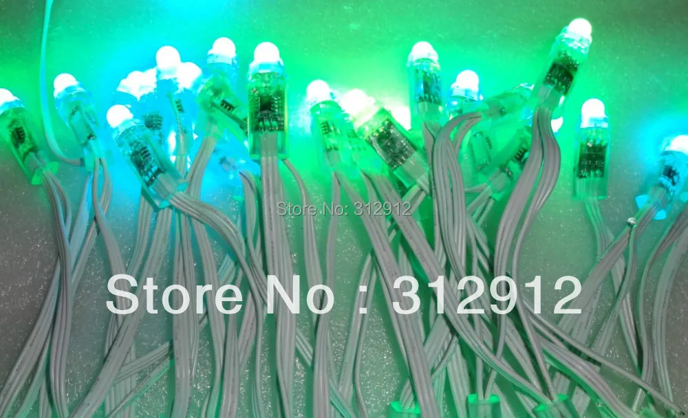 Акция! DC5V WS2811 контролируемый 12 мм диаметр светодиодный пиксель узел 50 шт. в нитке