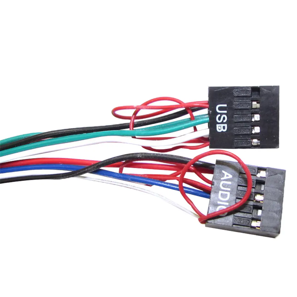 Новое поступление 6 8 см PC чехол для компьютера передний двойной USB аудио порт