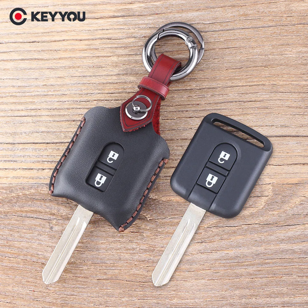 Кожаный чехол для ключей KEYYOU с дистанционным управлением брелок без ключа 2