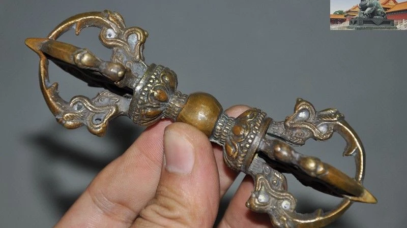 5 &quotСтарый тибетский буддизм Бронзовая изгонка Ваджра Дордже фюрпа эксорцим