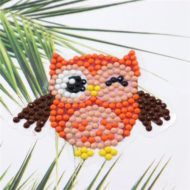 Мультфильм DIY Алмазная вышивка животное Алмазная картина полная дрель детские игрушки круглая Алмазная наклейка для чашки книга Декор телефона