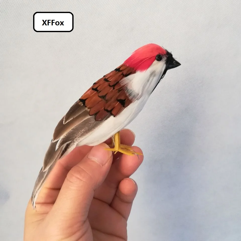 

Милая реальная жизнь домашняя птица модель из пенопласта и перьев Реалистичная кукла птичка подарок около 15 см xf0804