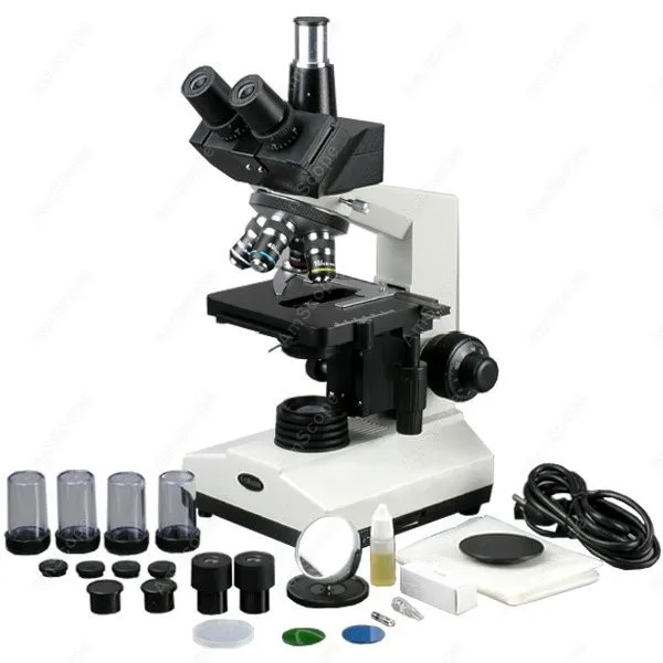 Ветеринарный доктор микроскоп поставка AmScope 40X 1600X ветеринарный клиника Triological