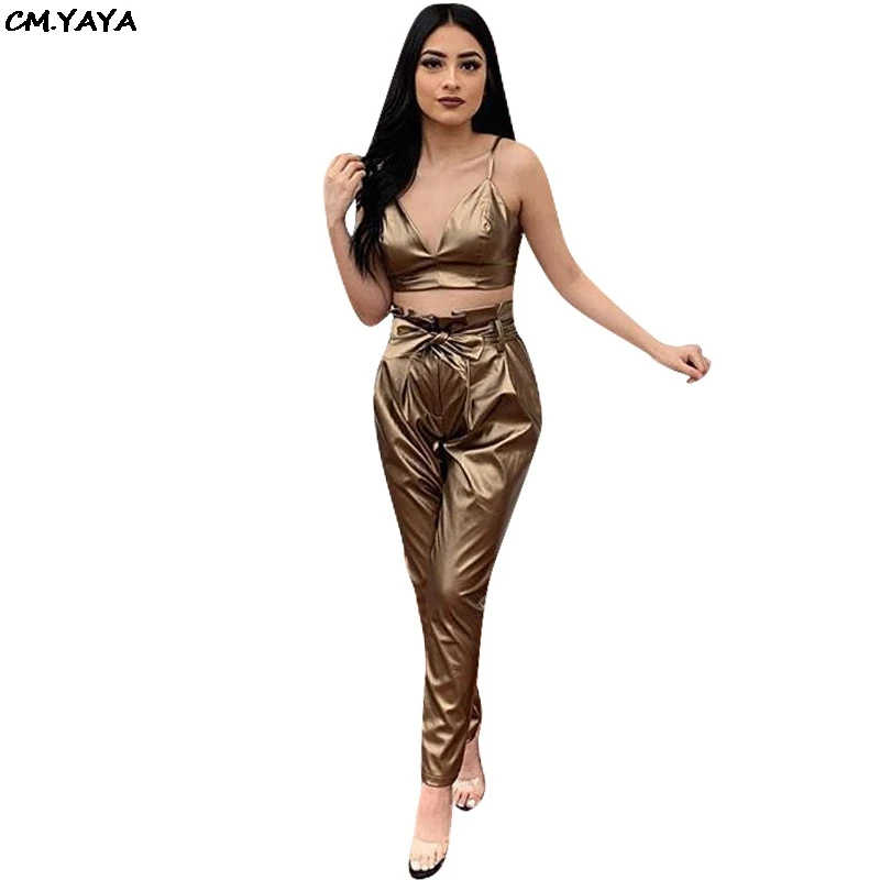 Женский укороченный топ на бретельках с v-образным вырезом высокой талией