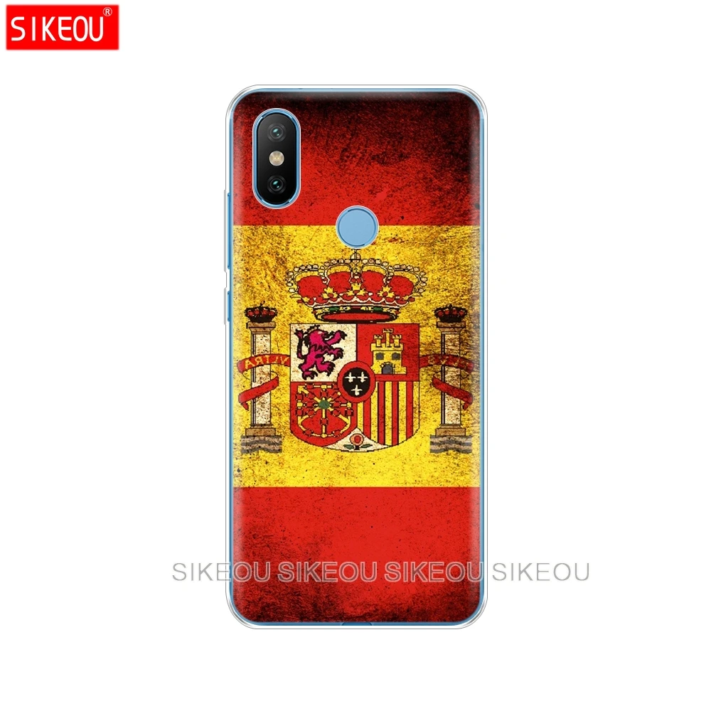 Силиконовый чехол для Xiaomi Mi 8 8SE A1 A2 5 5S 5X6 Mi5 MI6 NOTE 3 MAX Mix 2 2S Испания Марокко Хорватия