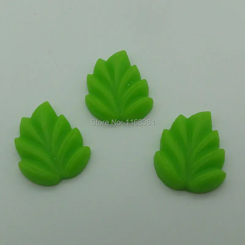 

1 шт./лот полимерный плоский светло-зеленый лист 19 мм Кабошоны Скрапбукинг бант для волос "сделай сам" рождественское украшение C107-9