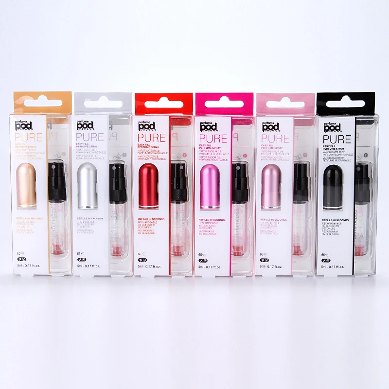 

Traval 5ml Transparent Bottom Filled with Spray Perfume Cosmetic Bottle Portable Self Pump Perfume Atomizer