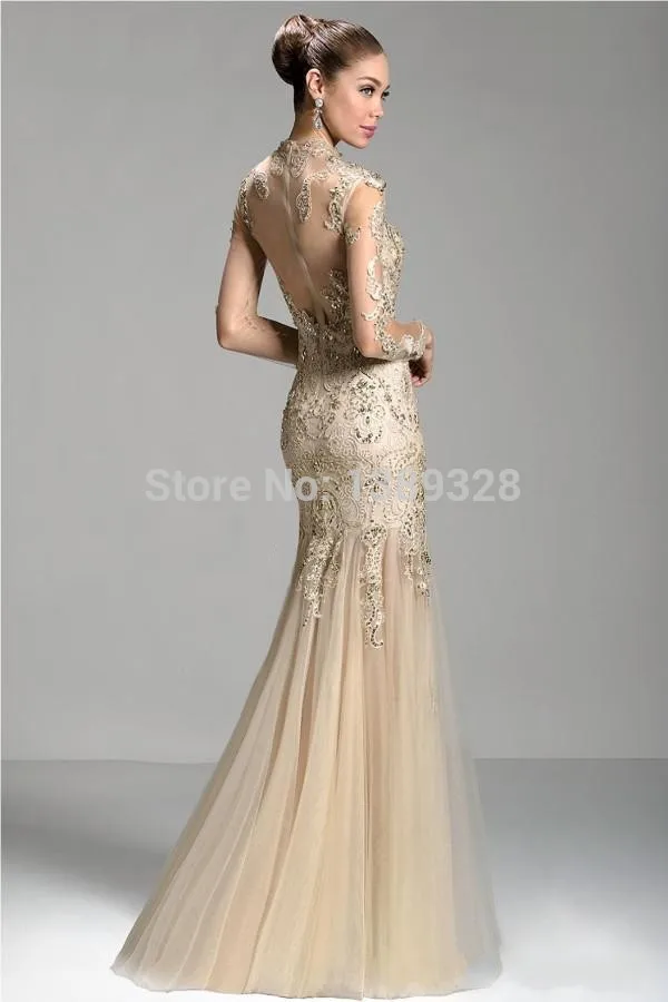 New Arrival Special Occasion Long Sleeve Evening Dresses Elegant Lace Mermaid Formal Party Prom Gowns Robe de Soiree | Свадьбы и