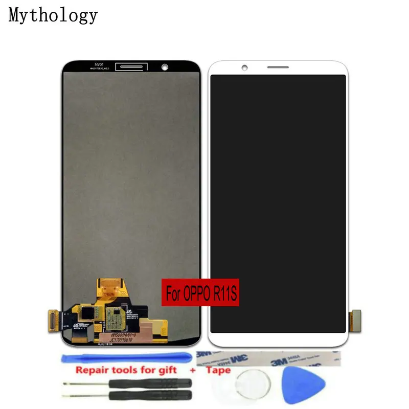 For OPPO R11s LCDs Touch Screen 6.01"Display Assembly Replacement Mobile Phone Panels Repair Tools Mythology