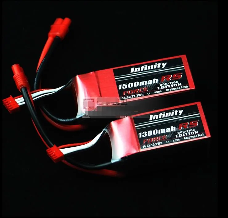 Infinity Перезаряжаемые Lipo Батарея 4S 14,8 V 1500 мА/ч, 110C Race Spec Lipo Батарея для дистанционно управляемого летательного аппарата Quapcopter Drone