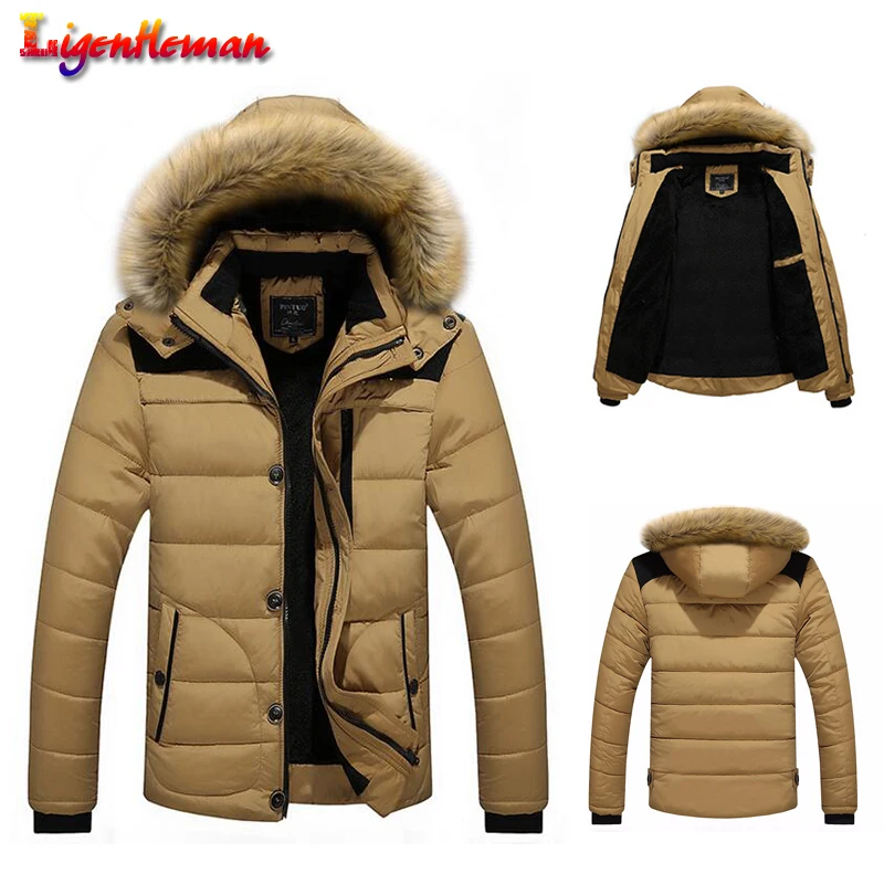 Зима 2019 новинка мужская повседневная приталенная парка с капюшоном 4 цвета