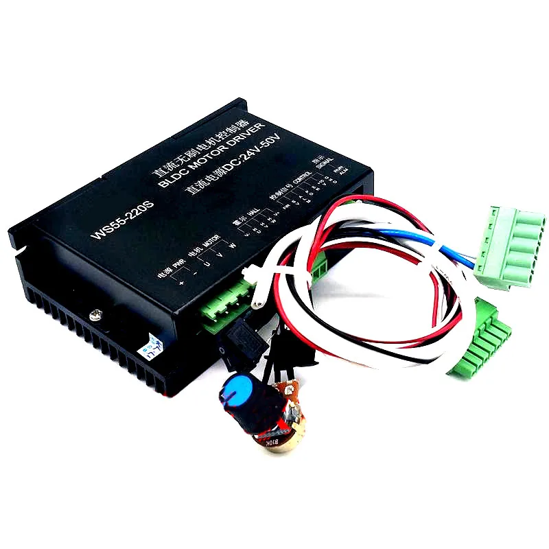 ER11/ER16 500 Вт CNC DC бесщеточный электродвигатель вращения шпинделя 55 мм зажим WS55 220 DC20