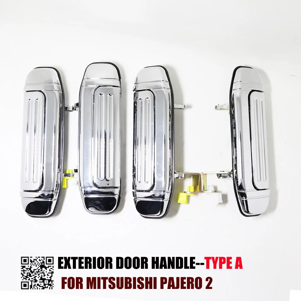 Хромированная дверная ручка для Mitsubishi Pajero 2 аксессуары V31 V32 V33 V43 V44 V45 V46 1991-1998 1996 1998