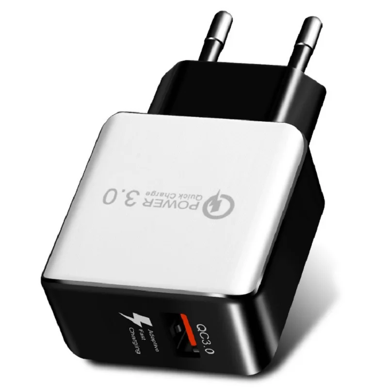 Универсальное быстрое зарядное устройство QC3.0 с европейской вилкой адаптер для