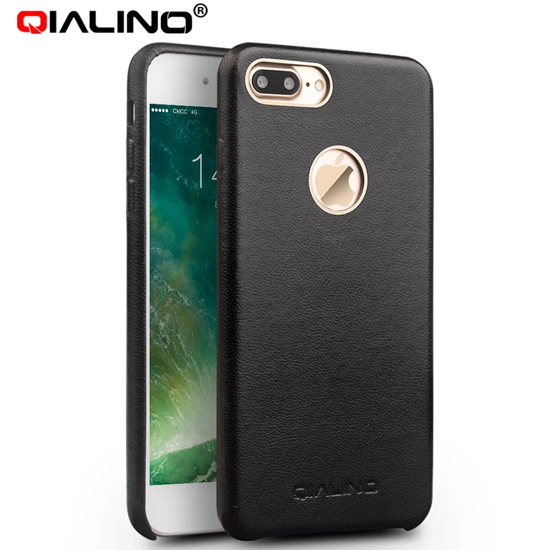 Роскошный чехол QIALINO из натуральной телячьей кожи для iphone7 7plus iphone8/ 8 plus