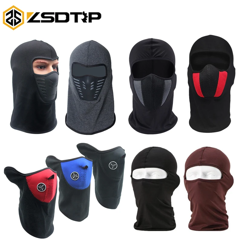 ZSDTRP маска для лица спорта на открытом воздухе мотоциклетная Зимняя Теплая Лыжная