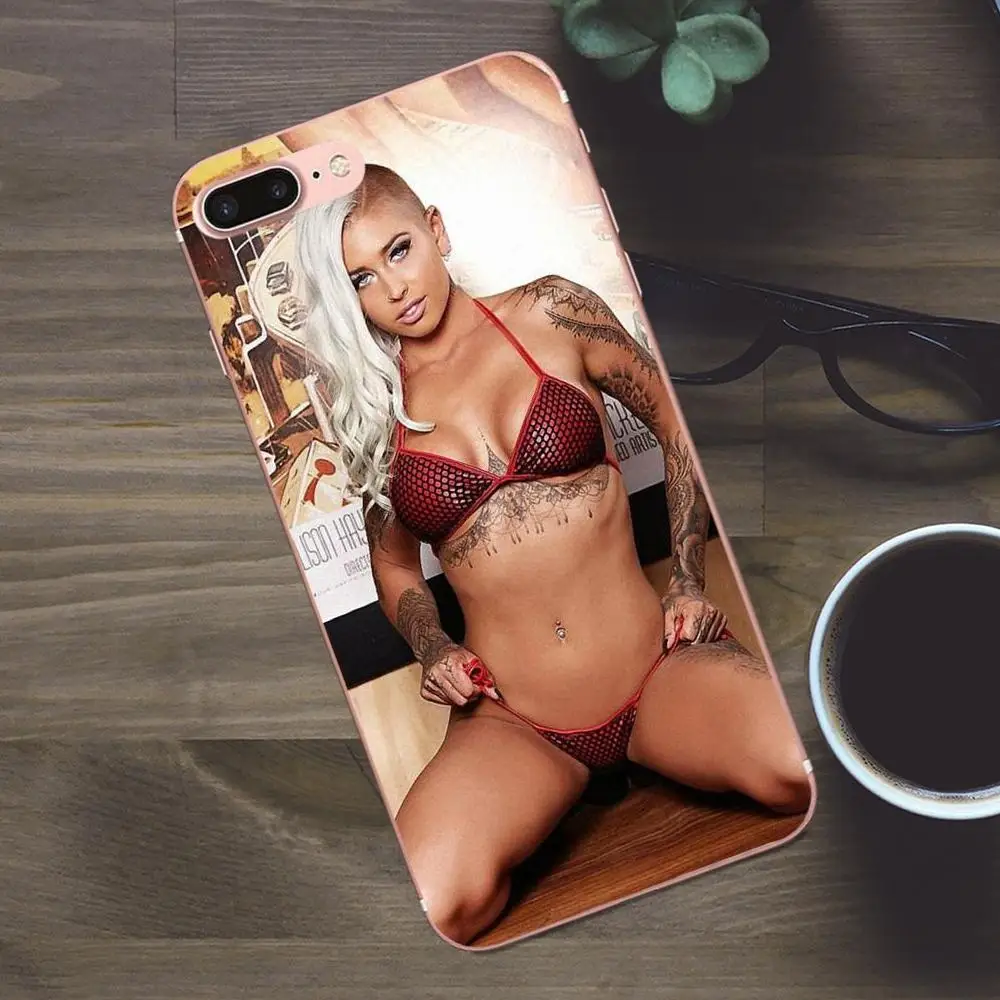 Чехол для мобильного телефона из ТПУ Bixedx Tattoo бикини сексуальная девушка Huawei G8 Honor