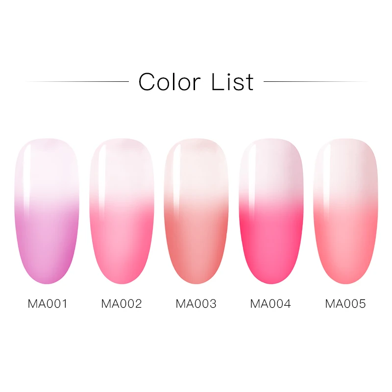 MEET ACROSS Thermal Poly Building UV Gel Varnish Pink Nail Polish Quick For Nails Extensions Hard Jelly | Красота и здоровье