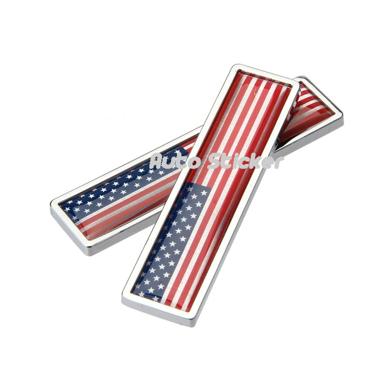2 шт. автомобильный Стайлинг Американский Значок-флажок эмблема наклейка для Dodge