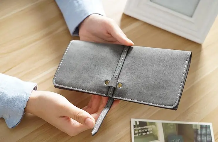 M394 Ms длинный кошелек женский тонкий тип матового нулевого кошелька дамская