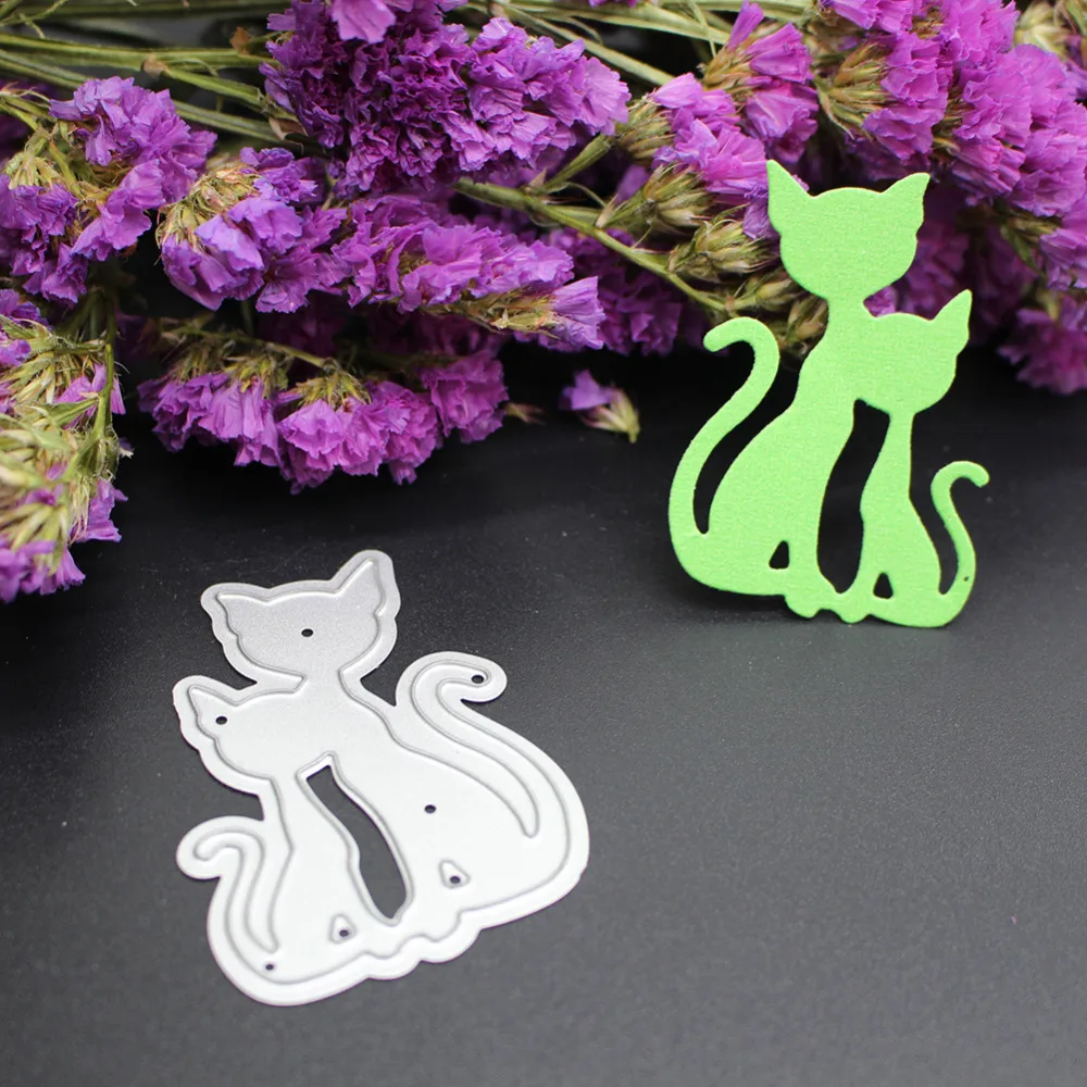 SCD071 кошечка для резки металла трафареты скрапбукинга карточки украшения