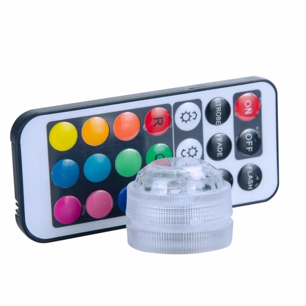 Погружной светодиодный светильник RGB с 21 клавишей дистанционного управления