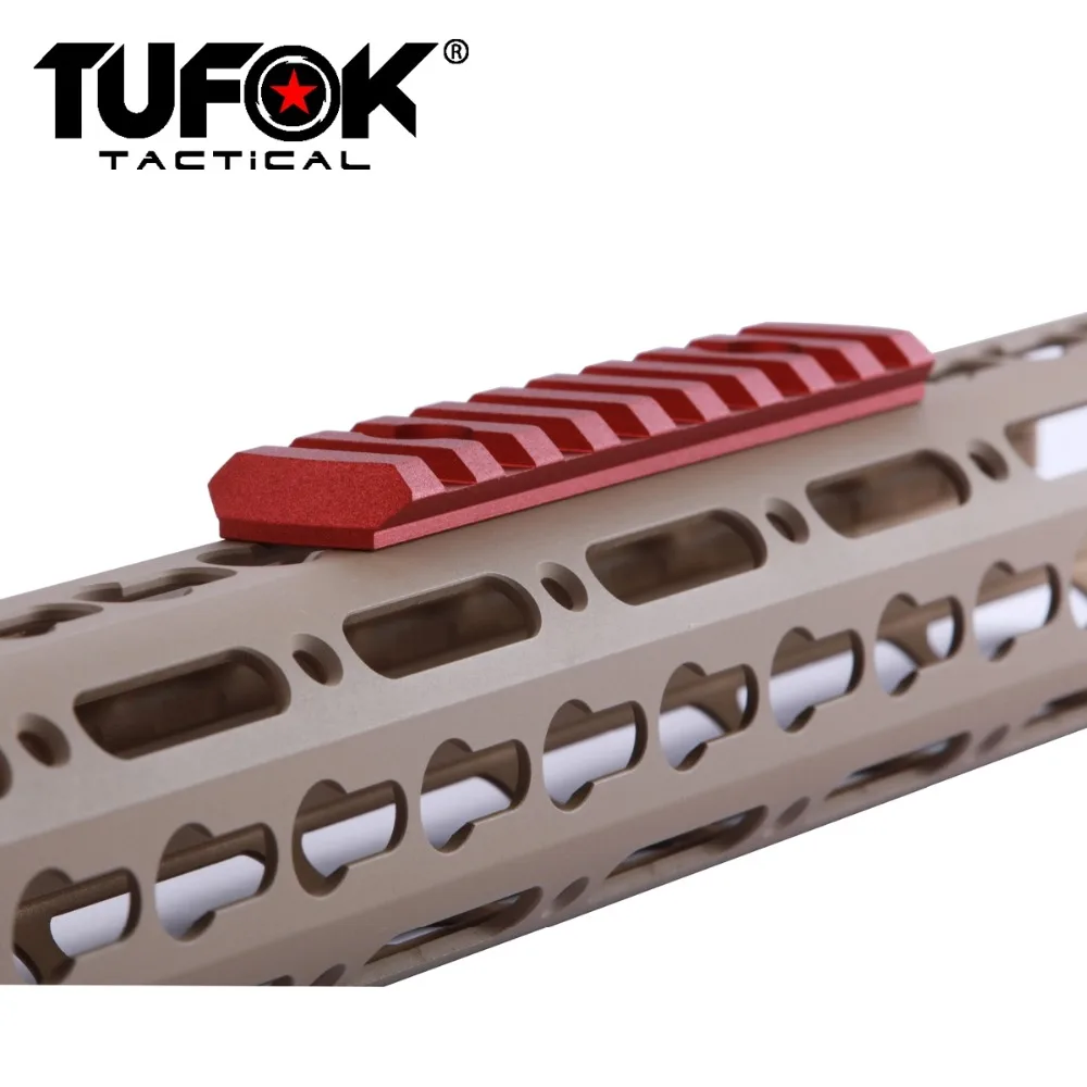 TuFok Keymod Picatinny Rail Section - 9 Slot Super Thin Attachment Adapter Mount For Scopes Magnifiers Red Dots | Спорт и