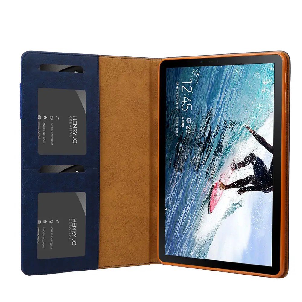 Магнитный чехол для Samsung Galaxy Tab S4 10 5 дюймов SM-T830 SM-T835 с отделением карт из ПУ кожи со