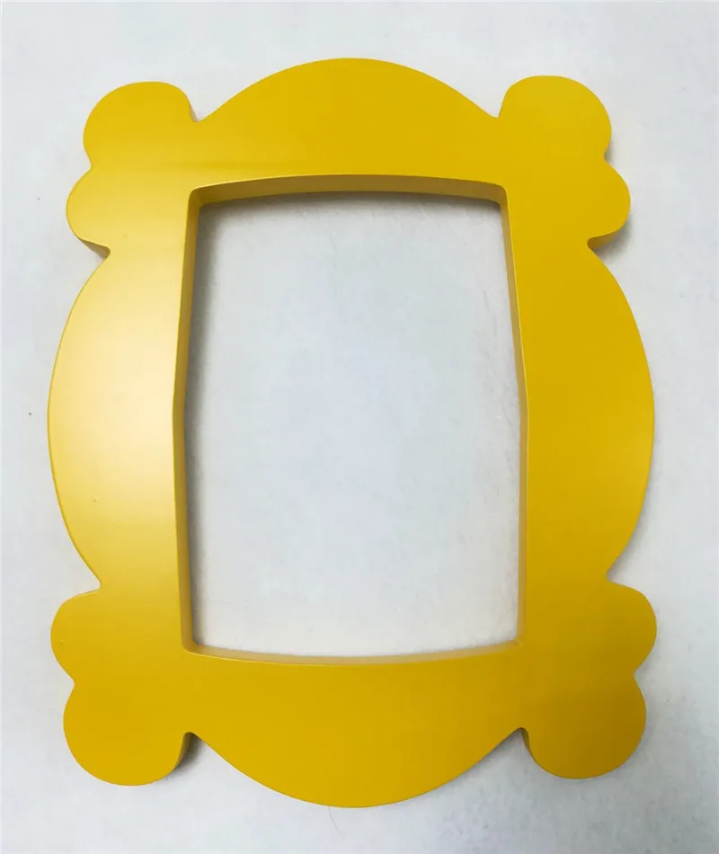 ТВ серия Друзья деревянная рама ручная работа желтые дверные рамки домашний