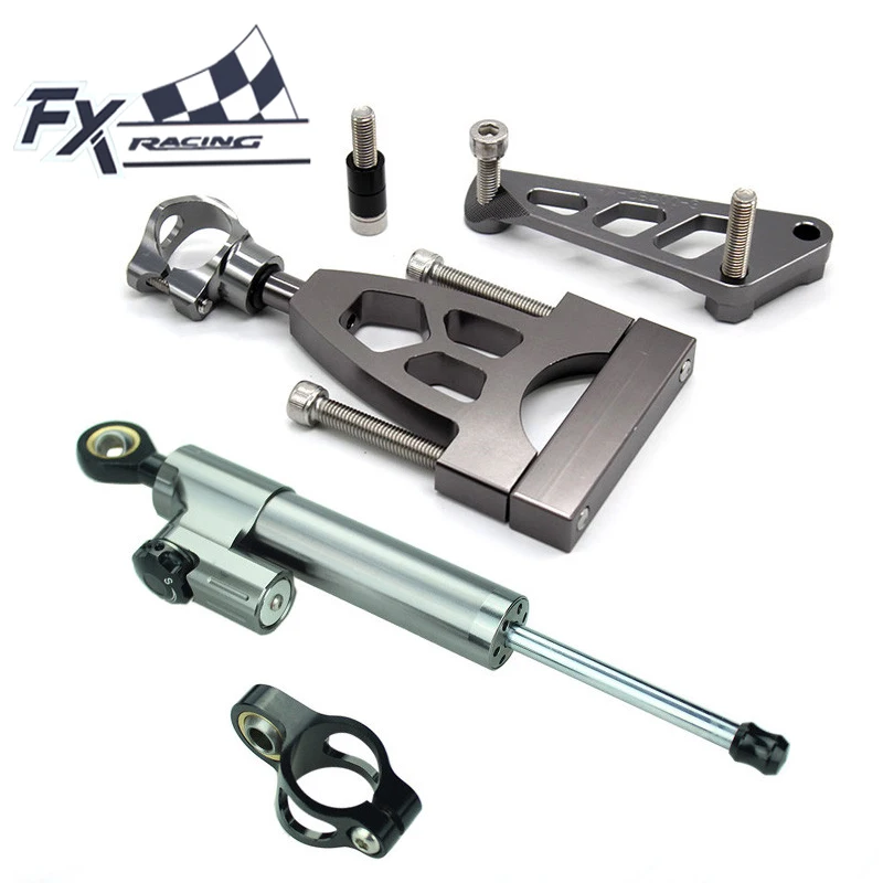 CNC Алюминий мотоциклетные рулевая стабилизатор заслонки комплект для монтажа