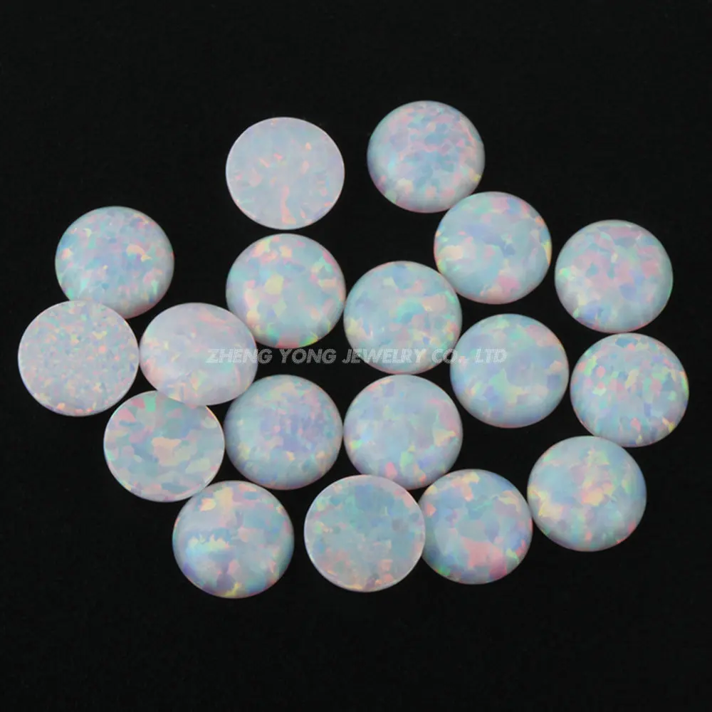 Горячая Распродажа круглая плоская спина белого цвета кабошон 1 5 мм