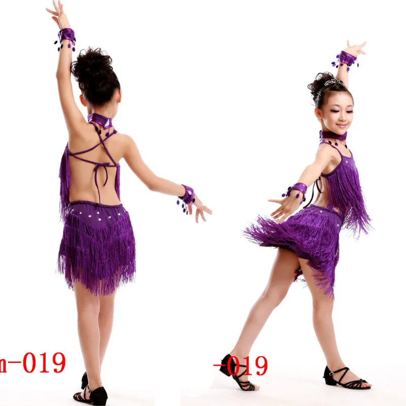 Детское платье для латиноамериканских танцев с блестками|latin dance dress|latin dress girldance |