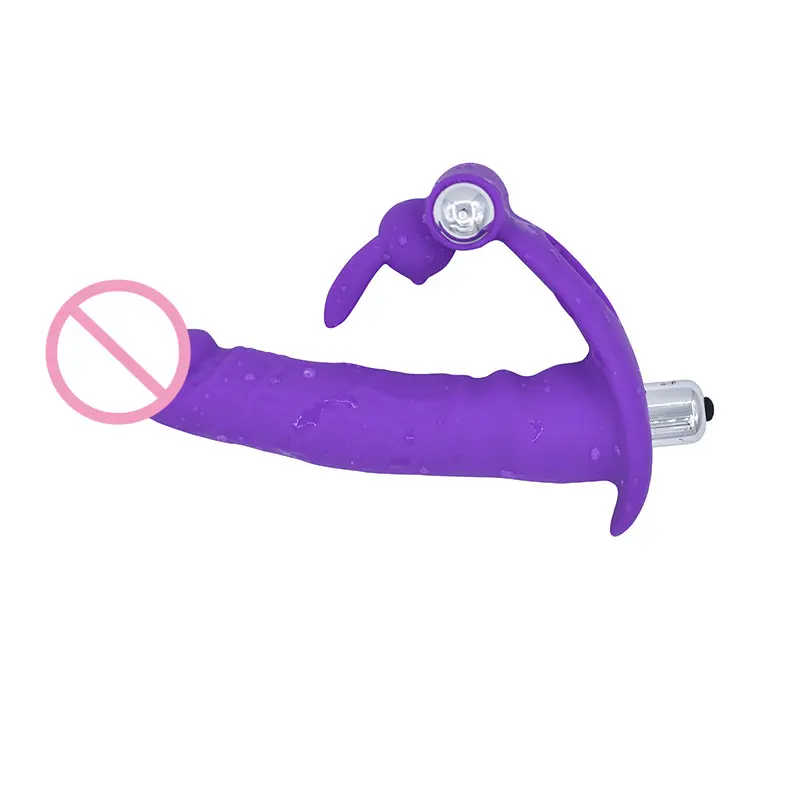 Anal Plug Dildo Vibrator with Ring On Penis G-spot Stimulator Vibrating Butt Sex Toys For Men Women Masturbator | Красота и здоровье