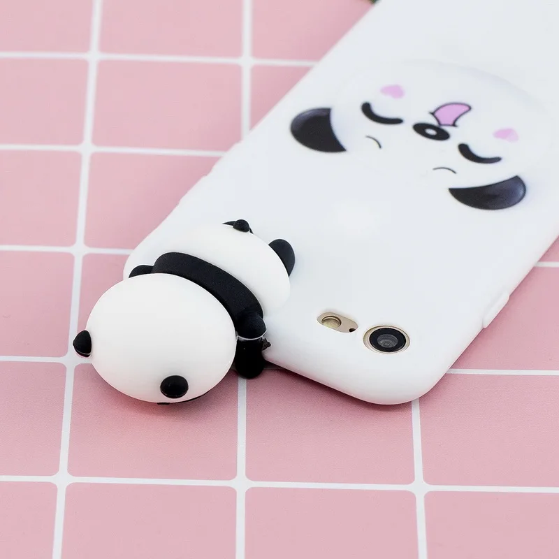 3d мультяшный чехол для телефона с животными для iphone 5s 5 6 6s 7 8 plus X XR XS 11 Pro Max милый мягкий силиконовый чехол из ТПУ для девочек
