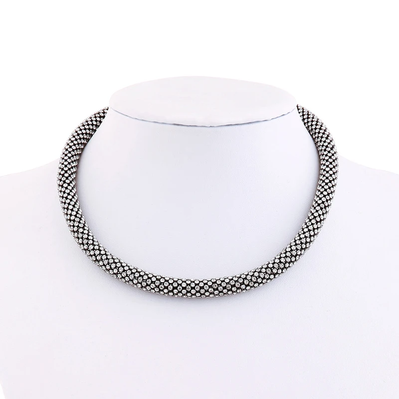 Модное роскошное ожерелье-чокер Стразы с кристаллами для женщин ювелирные