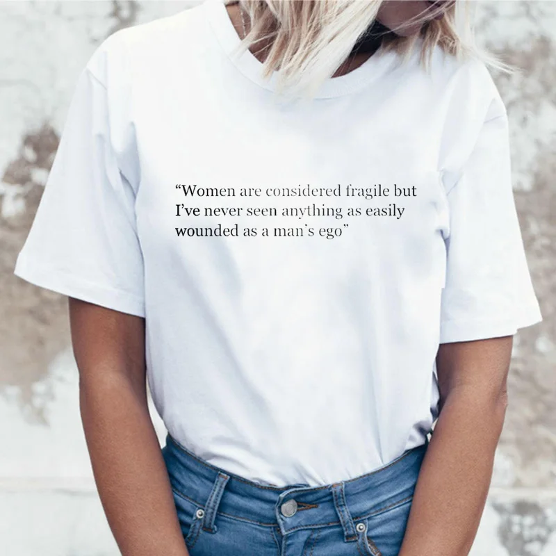 Feminist Girl power Tee Feminism Graphic Summer Feminism Футболка Топ Харадзюку Женская футболка Kawaii футболка женская с принтом - Цвет: 2681