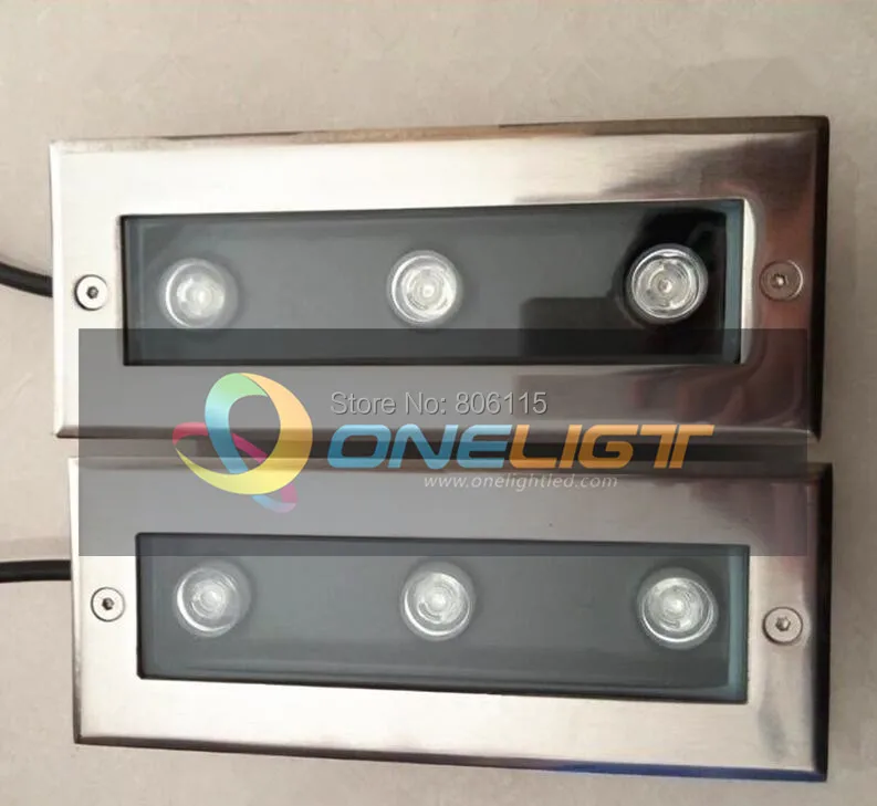 

Free Shipping 6pcs/lot 3x3W 9W LED Underground Lamps DC12V/AC85-265V Waterproof IP65 Outdoor Lighting White Red Green Blue RGB