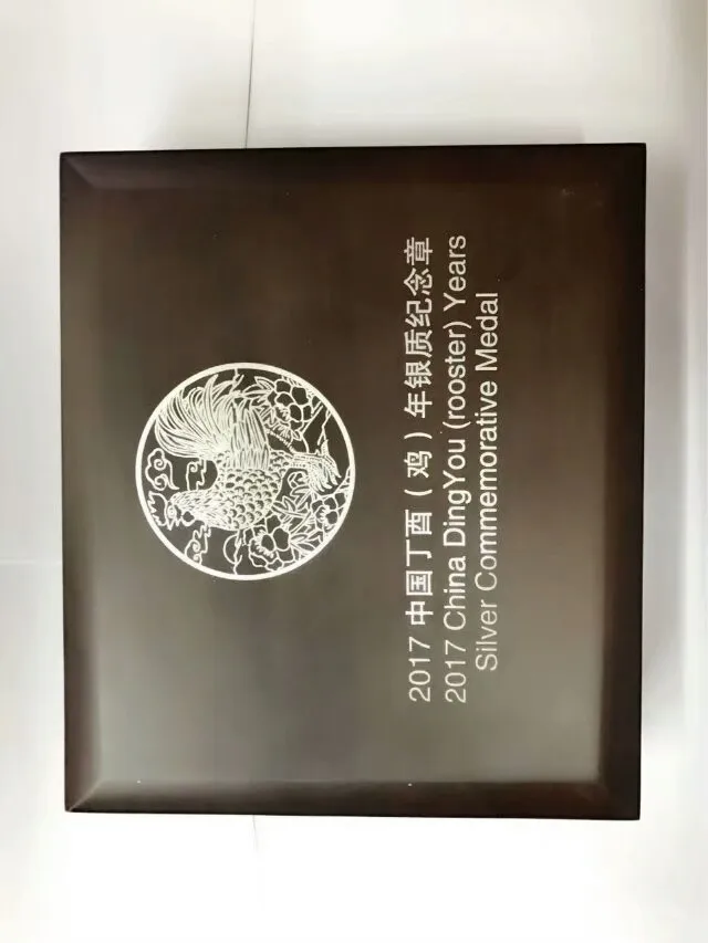 Год курицы Посеребренная монета 1 кг с COA и коробкой для коллекции|coin coins|coins silvercoin