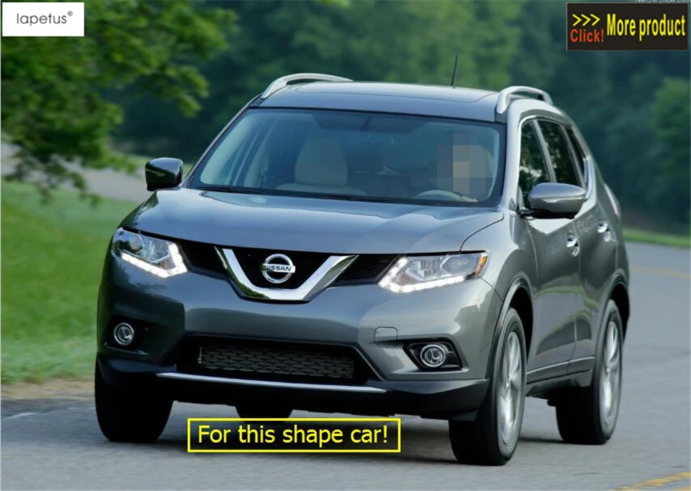 Lapetus аксессуары для Nissan X-Trail X Trail T32 Rogue- сотовый Стиль передняя решетка гриль сетка крышка комплект отделка