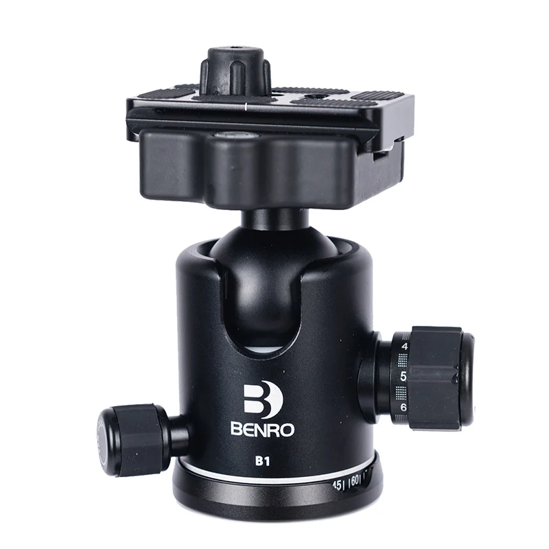 B1 Ballhead Benro GPA168TB1 штатив Алюминий Камера монопод Штатив для Камера 4 секции B1 головка макс. нагрузка 8кг DHL - Цвет: B1 Ballhead
