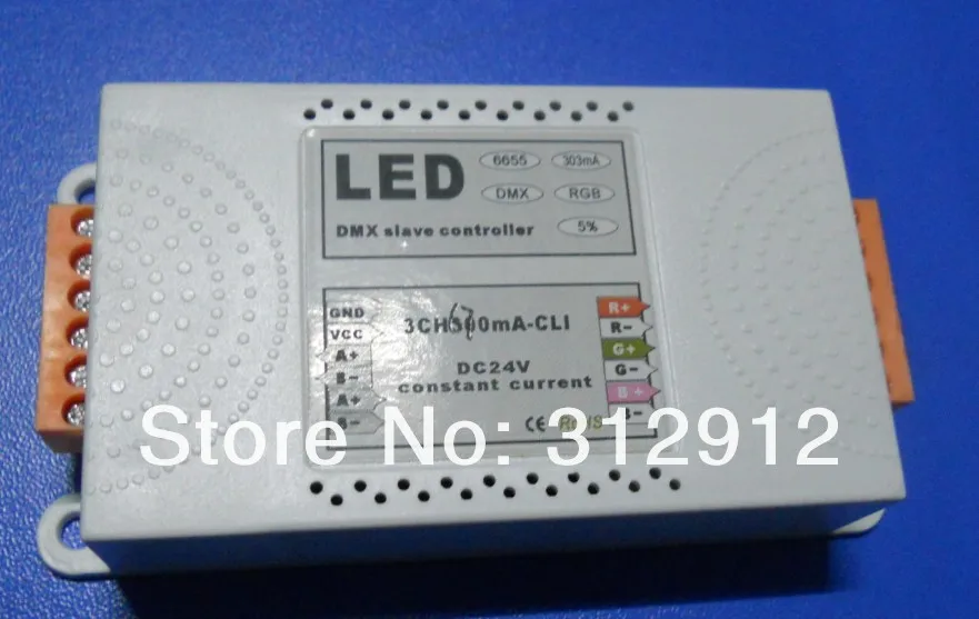 

3channel dmx constant current decoder,DC12-24V input,700ma*3 channel output