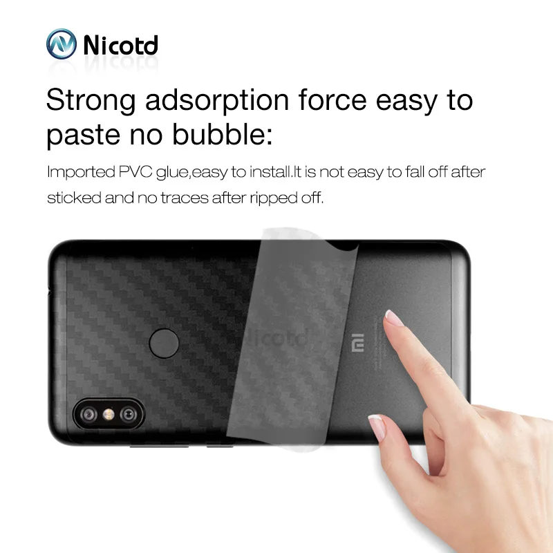 5 шт./лот для Redmi Note 6 pro 3D углеродное волокно мягкая задняя пленка Xiomi 6a plus 5A S2