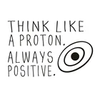 Наклейки на стену как Протон, всегда положительные