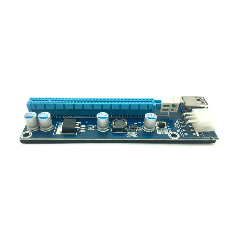 Pcie Riser 16x к 1X Mini PCI E PCIe Express 60 см расширитель карты адаптер SATA 6Pin/4pin кабель питания