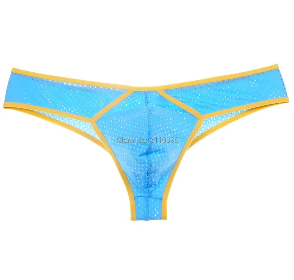 Дышащее сексуальное мужское нижнее белье с отверстиями бикини модные трусы