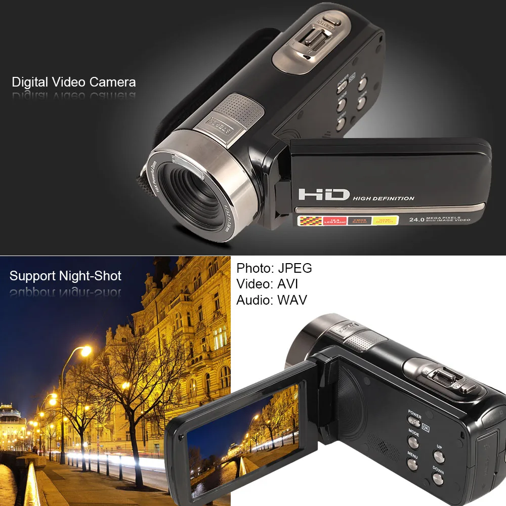 Цифровая камера с сенсорным ЖК дисплеем 3 0 дюйма 24 МП 1080P HD|digital camera|camera digitalcamera 24mp |