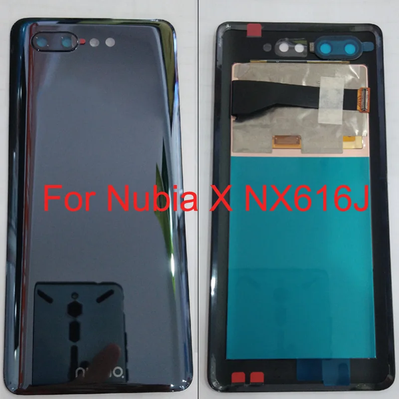 Для Nubia X NX616J задняя крышка батарейный Корпус чехол ЖК-дисплей сенсорный экран дисплей камера Стекло запасные части NubiaX