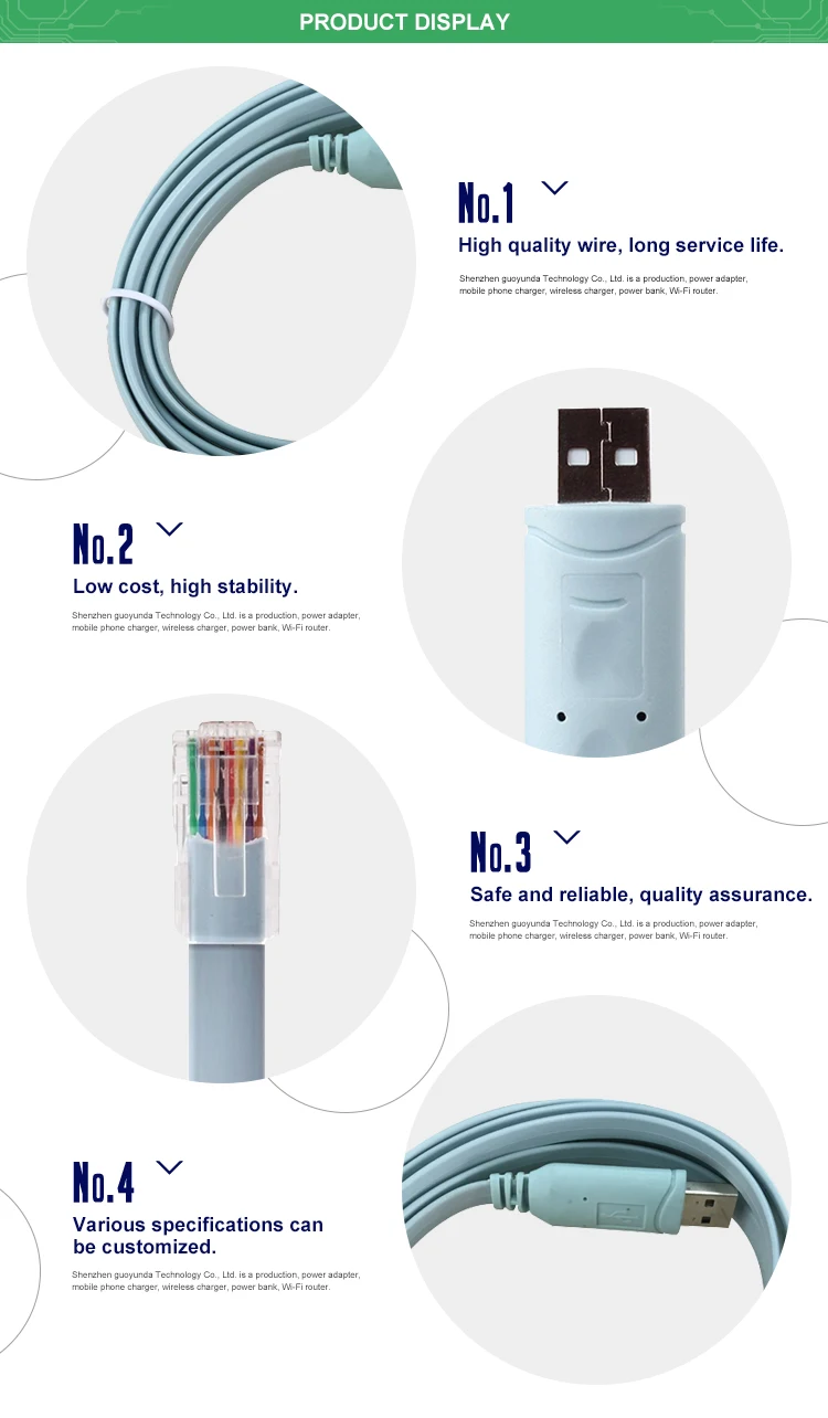 6 футов FTDI RS232 USB к RJ45 серийный Cisco консольный кабель для маршрутизаторов Windows 10 8 7