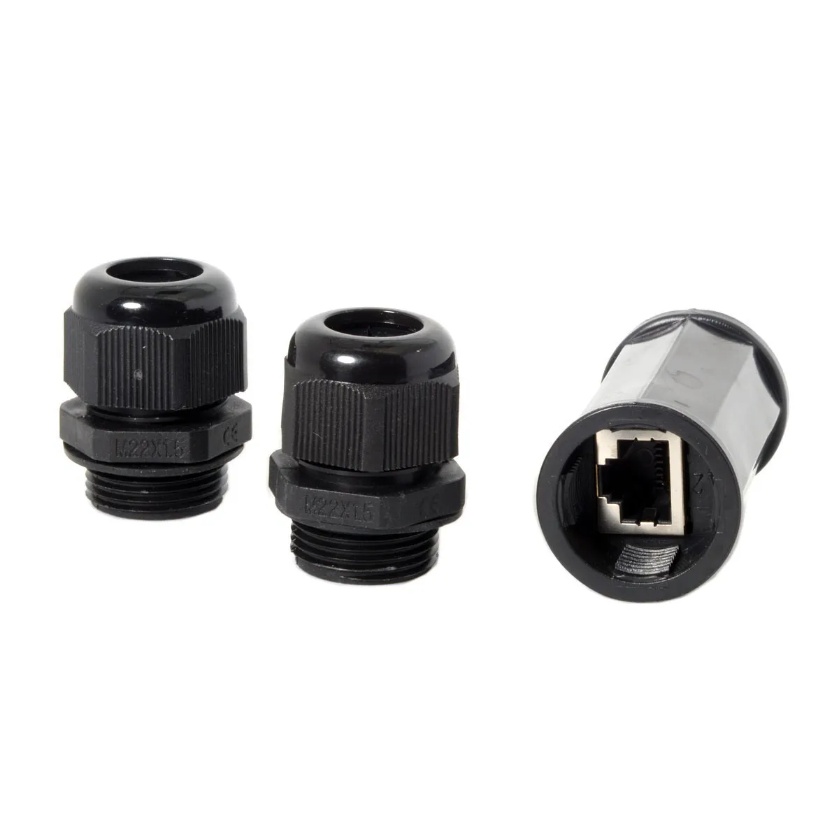 ChenyangFemale Lan Ethernet сеть к гнезду блокировки Водонепроницаемый CAT6 RJ45 удлинитель