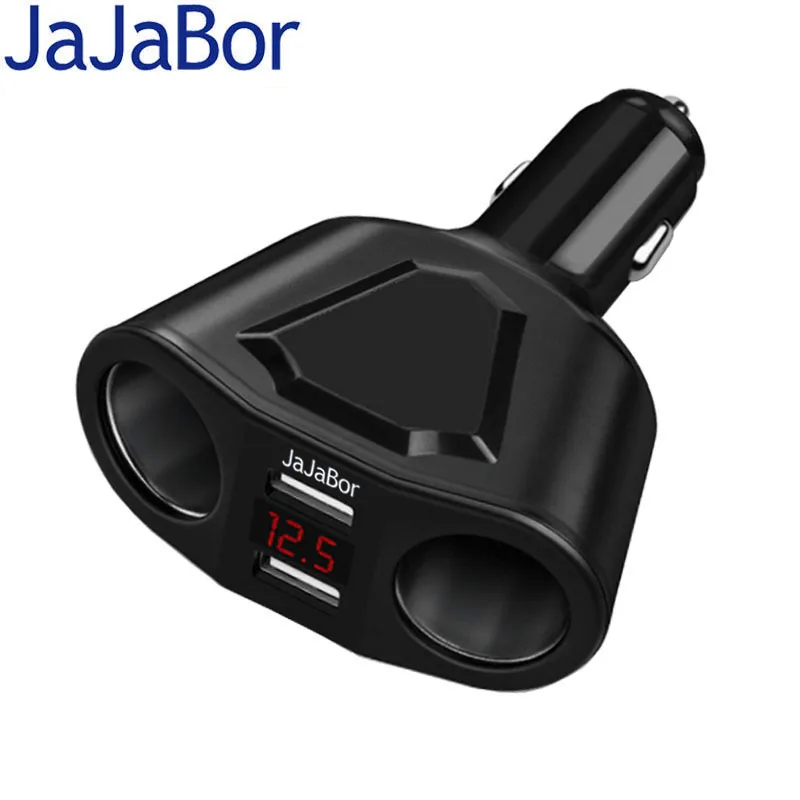 JaJaBor розетка для автомобильного прикуривателя адаптер питания 3.1A Dual USB